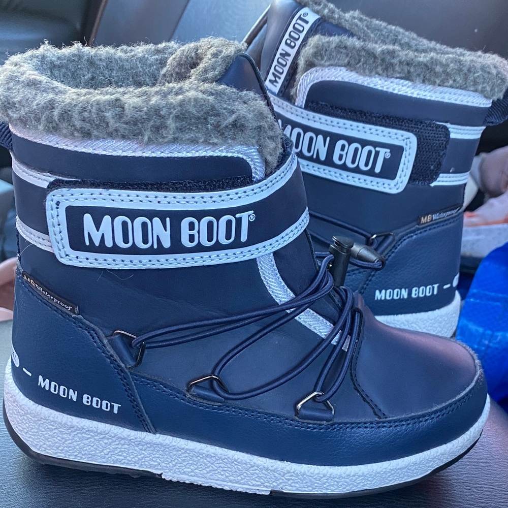 Moon Boot Kids' Dark Blue Snow Boots